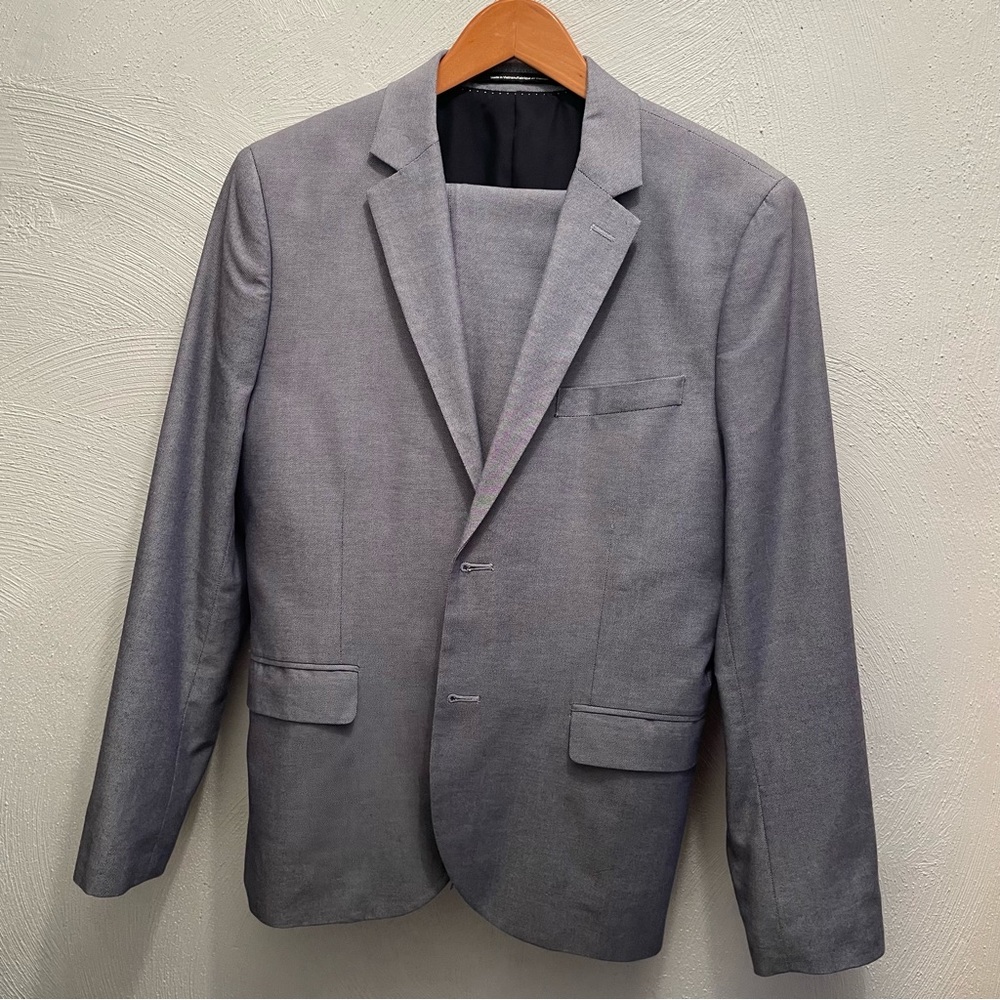 HM Slim fit suit in light blue 38R